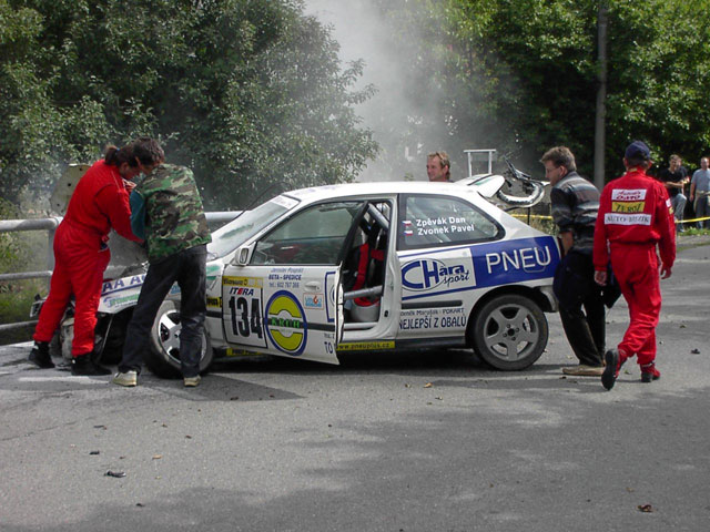 Želechovický mostek na Barum rally v podání posádky Daniel Zpěvák - Pavel Zvonek