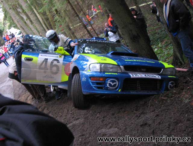 Havárie Schiefermüller - Autengruber posádky na Rallye Jänner 2005
