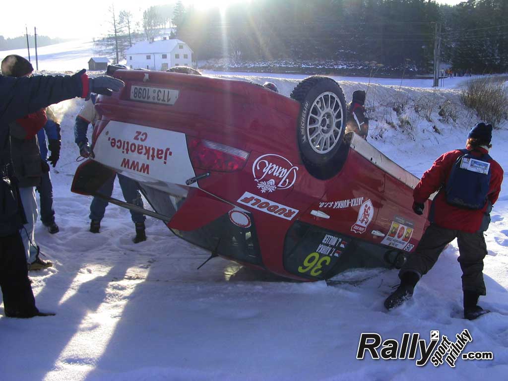 Havárie na Jänner rally 2008