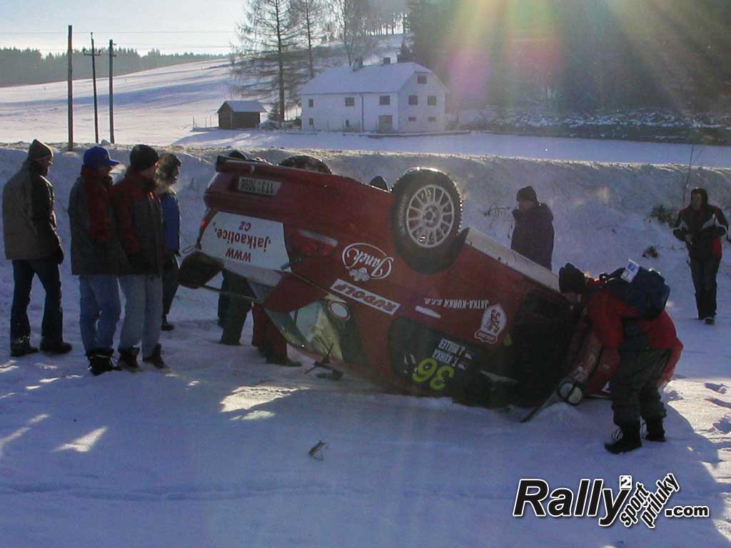 Havárie na Jänner rally 2008
