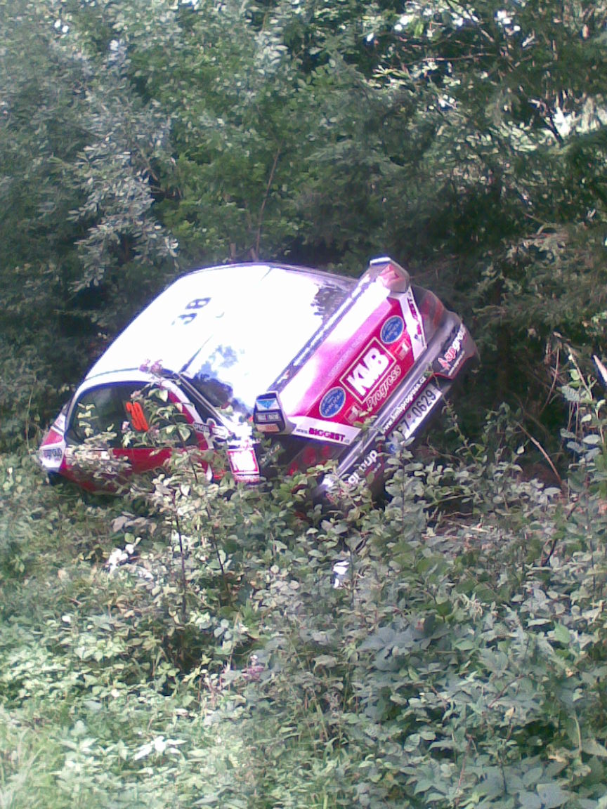Votava v křoví na Bunči. Barum rally 2008
