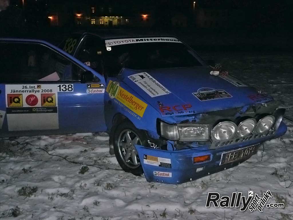 Havárie na Jänner rally 2008