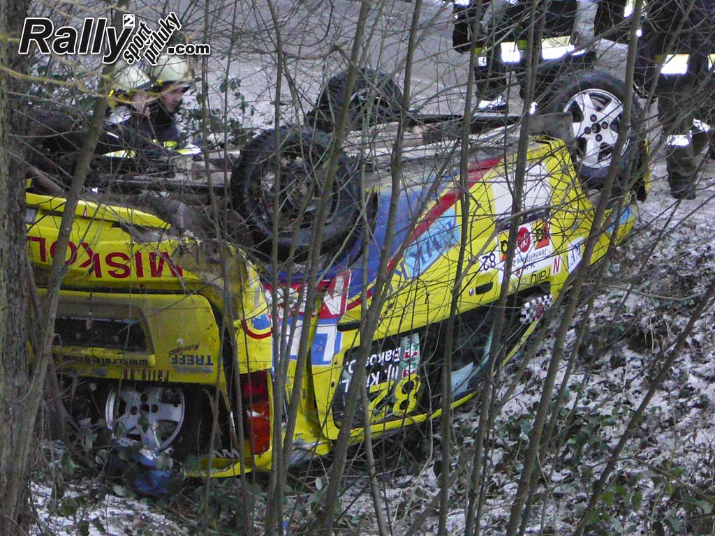 Havárie na Jänner rally 2008
