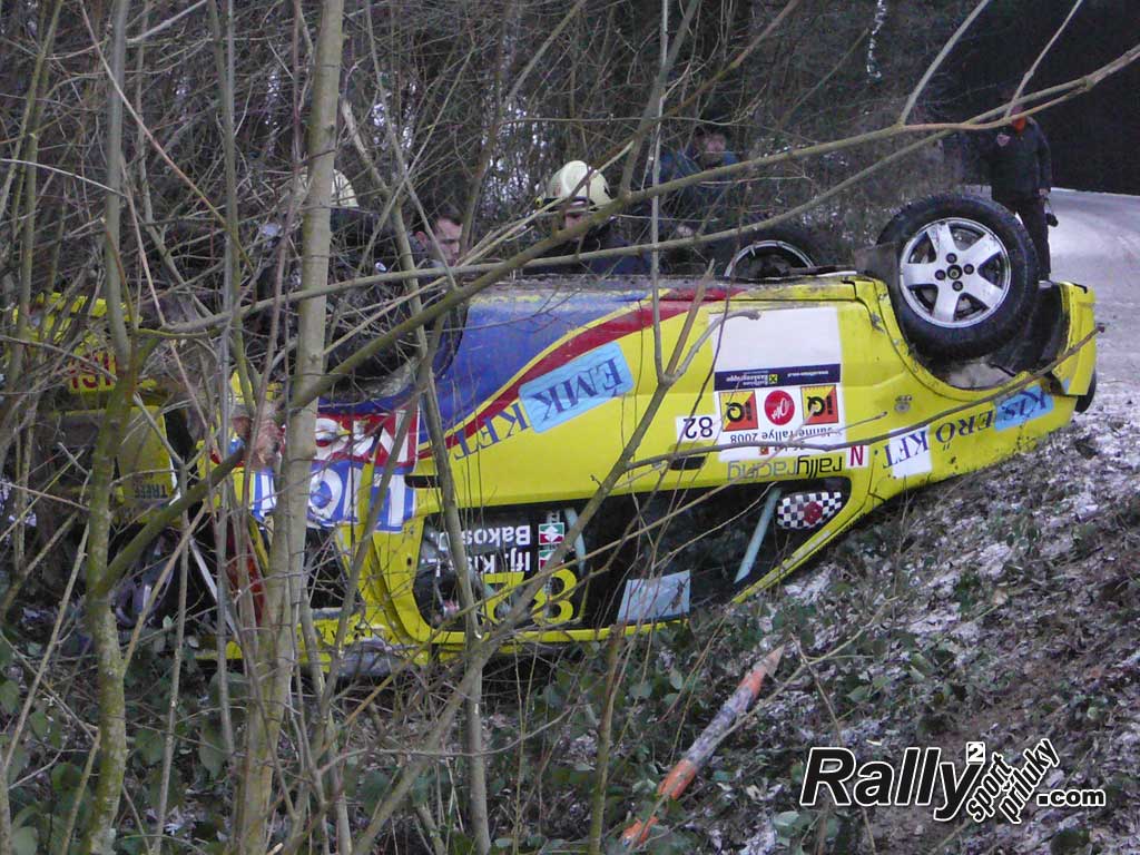 Havárie na Jänner rally 2008