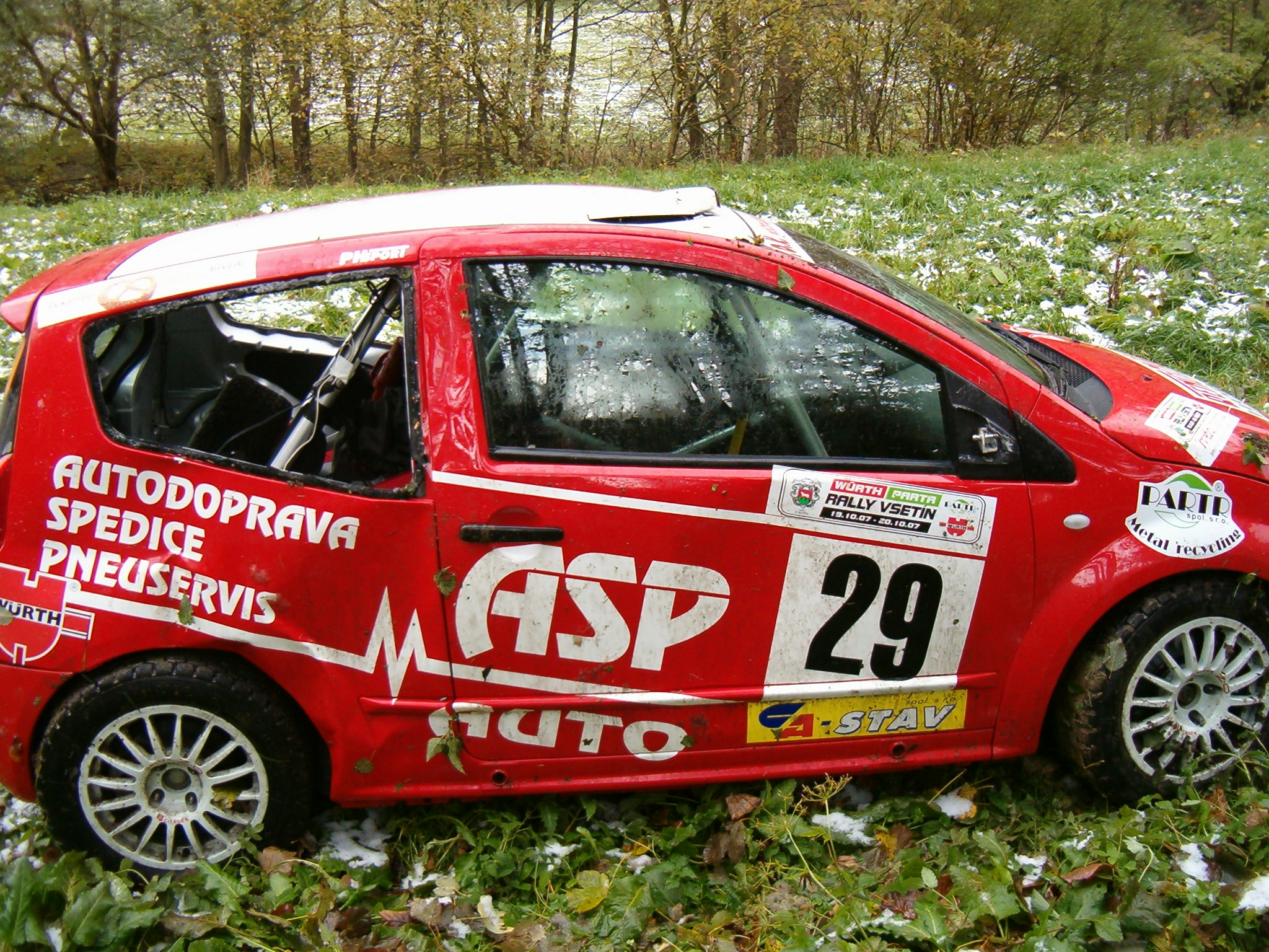 Vančíkova budka na RZ Bystřička při Würth Rally Vsetín 2007